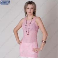 Туника Винтажный ажур платье цвет розовый размер 44-46 до 48 размера