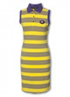 Полосатое платье в стиле поло в морском стиле