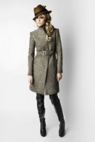 Эффектное пальто из шерсти в елочку от Kate Frankfurt